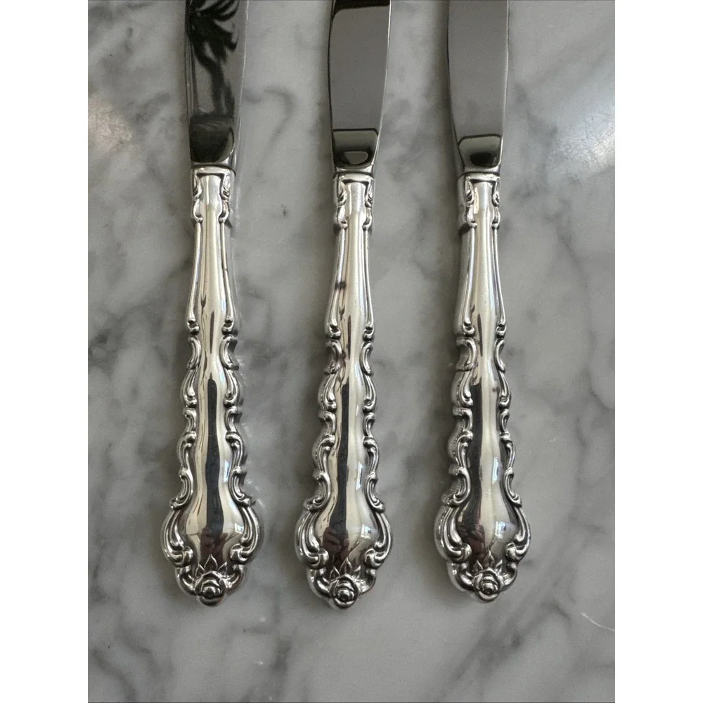Oneida Community BEETHOVEN Silverplate 1971 Betty Crocker Dinner Knives-3
